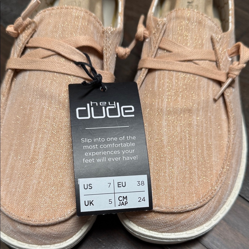 Hey Dude Ladies Casual Shoes - Rose Gold - Picture 2 of 2
